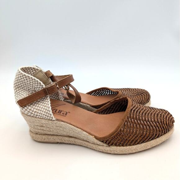Azura by Spring Step Lia Espadrille Wedge Sandal Women's Brown Size US8.5 EU39 - Picture 3 of 11